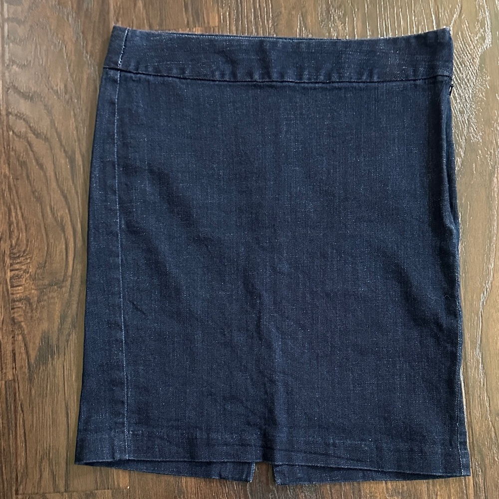 Classic Blue Cotton Denim Looking Skirt